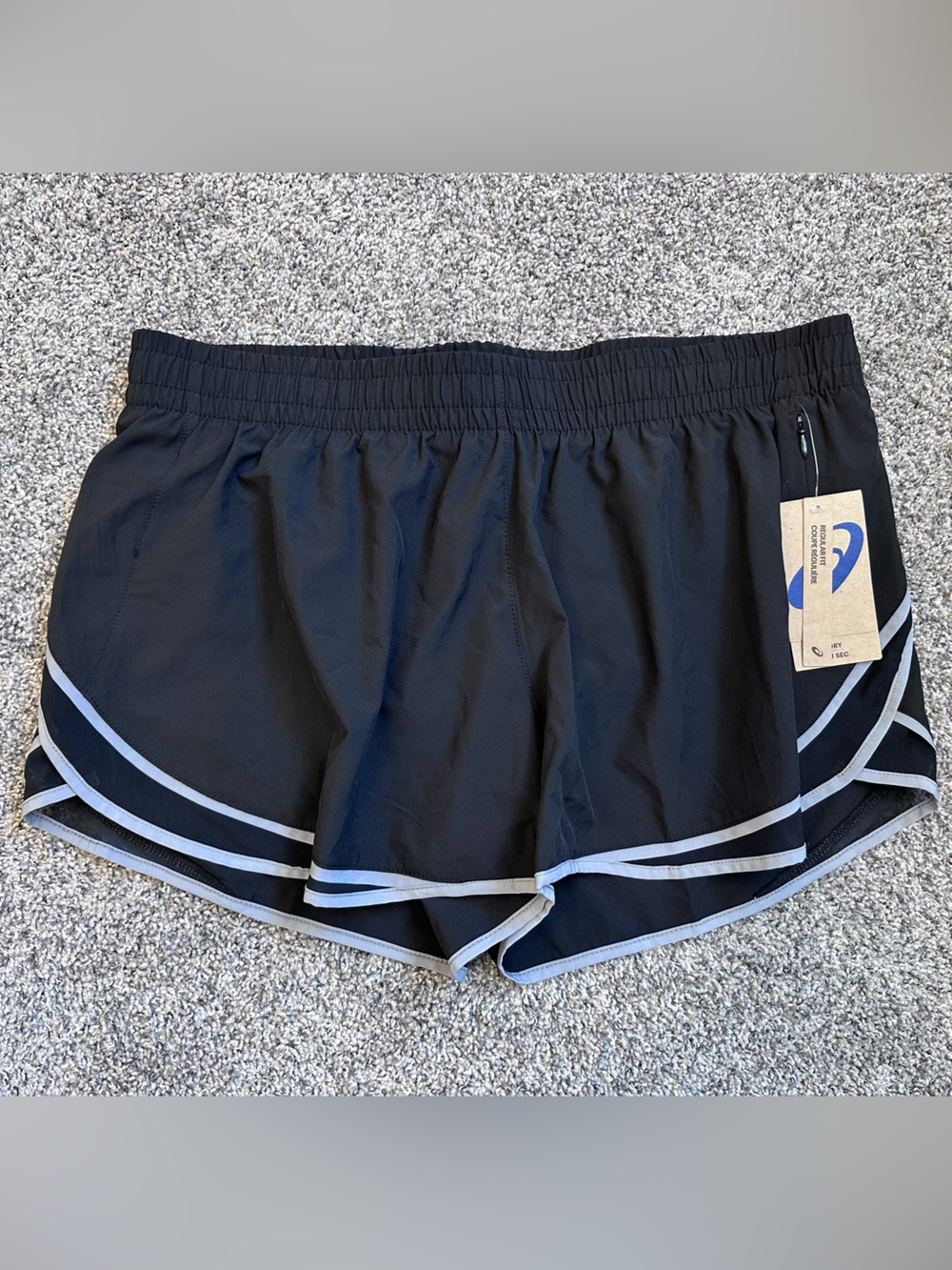 ASICS Black Women's Athletic Shorts with Reflective Trim